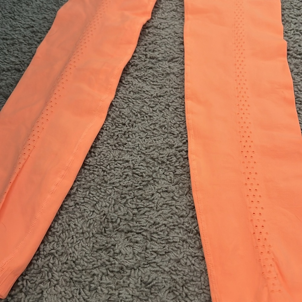NWOT FP Movement by Free People Good Karma Leggings - Neon Orange - XS/S - Picture 5 of 5